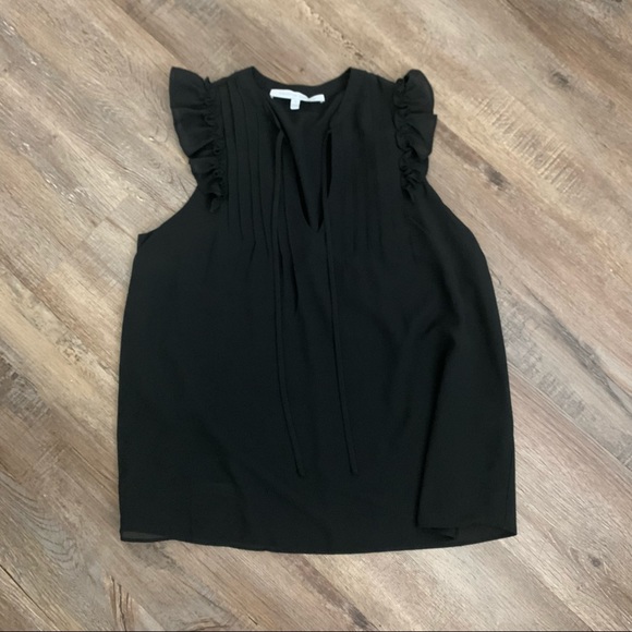 Flutter Sleeveless Top in Black, Size Small - Picture 10 of 10